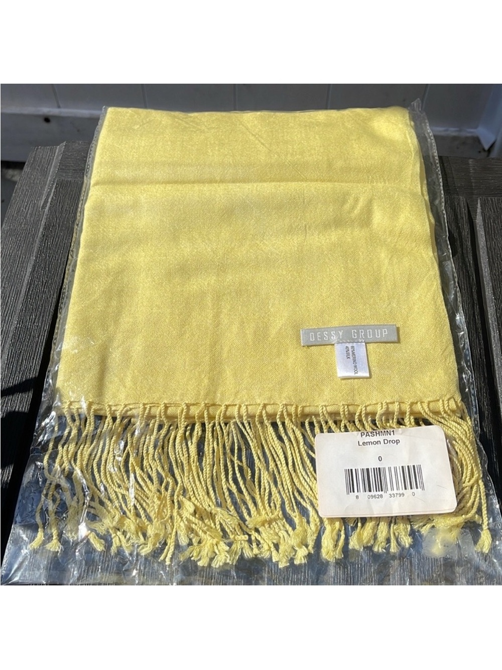 Dessy Group Lemon Drop Yellow Pashmina Scarf